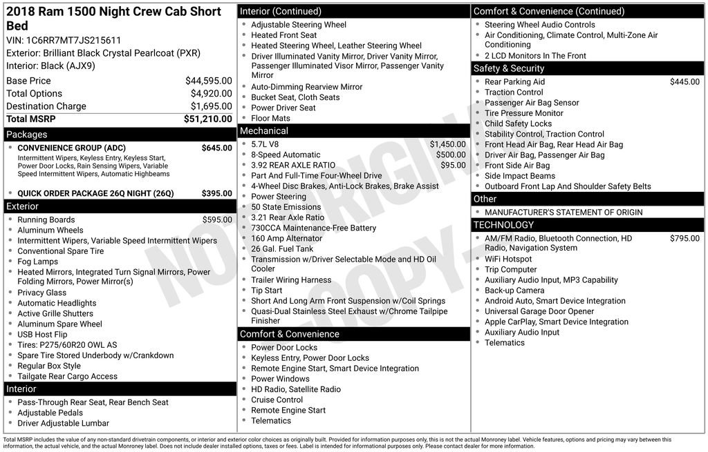 Used 2018 RAM 1500 Sport w/ Convenience Group AWD/4WD image 3