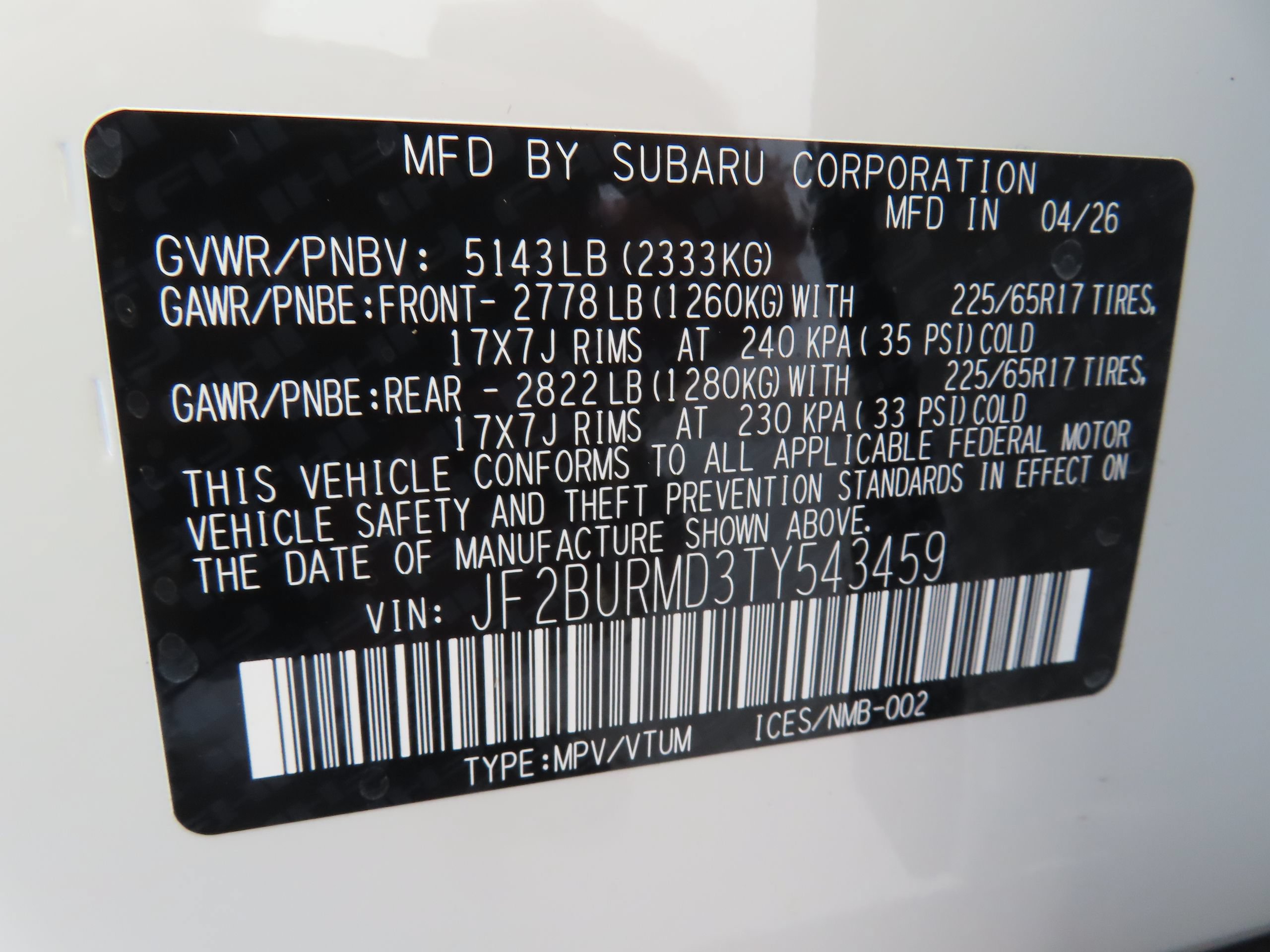 New 2026 Subaru Outback Wilderness AWD/4WD image 28