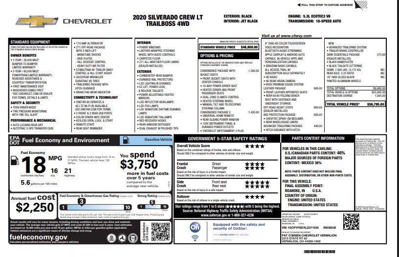 Used 2020 Chevrolet Silverado 1500 LT Trail Boss image 4