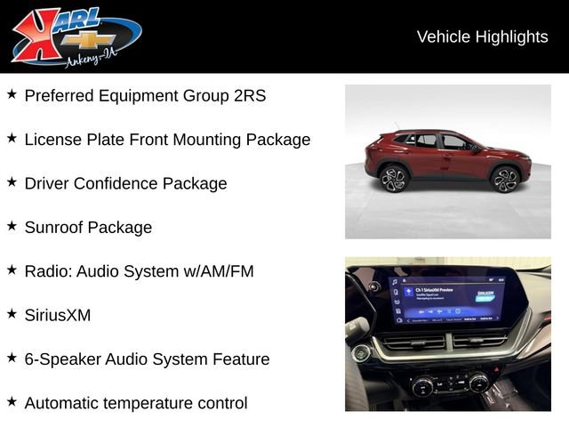 Certified 2024 Chevrolet Trax RS w/ Sunroof Package FWD image 2