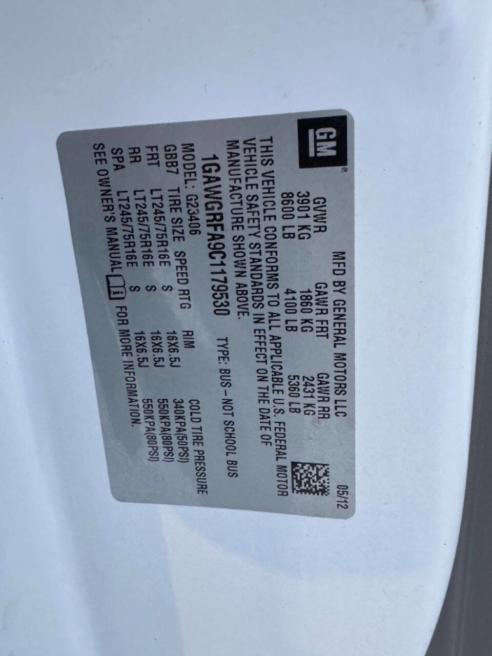 Used 2012 Chevrolet Express 2500 LT w/ LT Preferred Equipment Group image 30