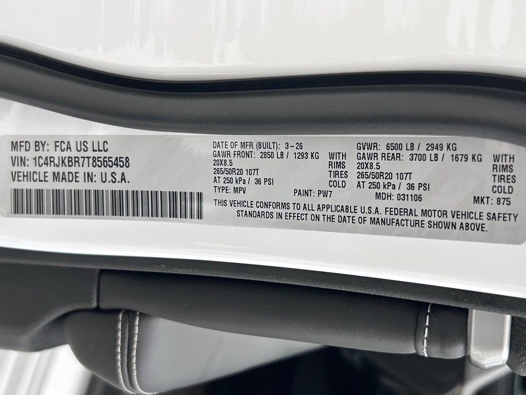 New 2026 Jeep Grand Cherokee L Limited AWD/4WD image 25
