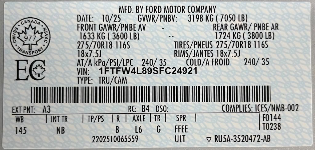 Used 2025 Ford F150 Tremor w/ Equipment Group 402A High AWD/4WD image 61