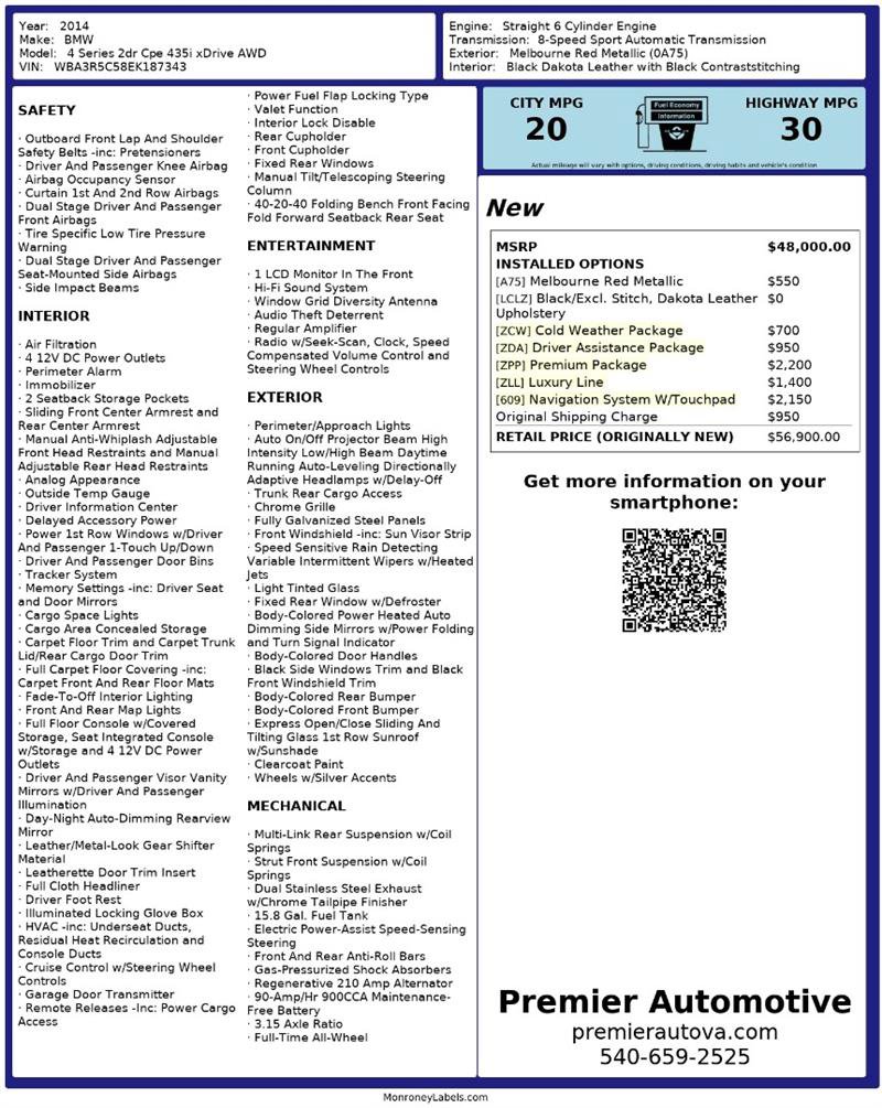 Used 2014 BMW 435i xDrive Coupe image 2