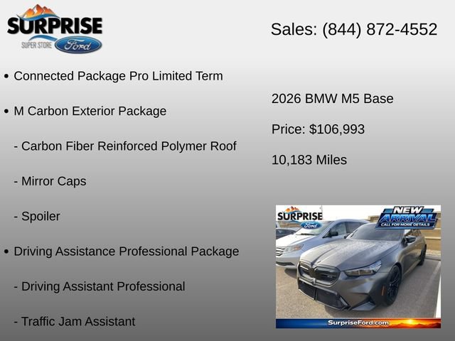 Used 2026 BMW M5 w/ Carbon Package AWD/4WD image 6
