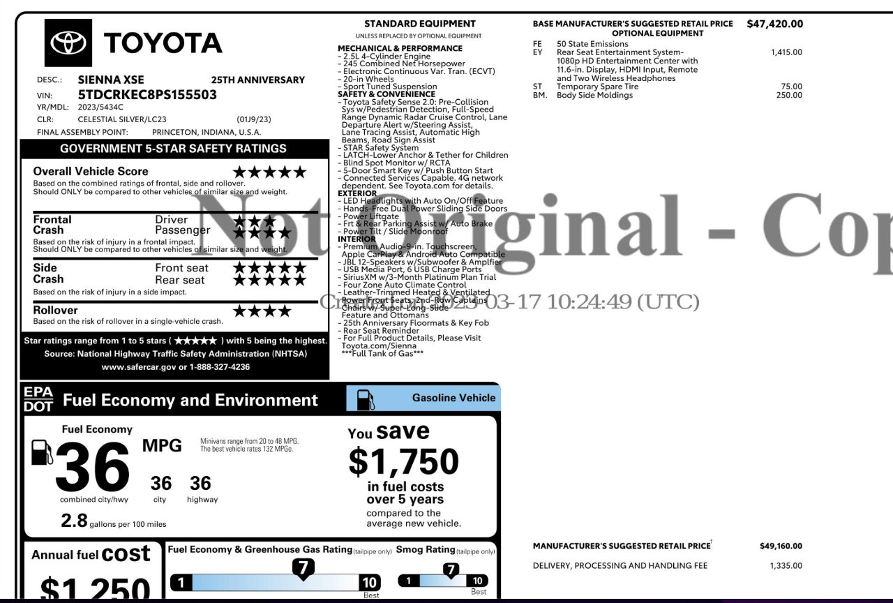 Used 2023 Toyota Sienna XSE image 18