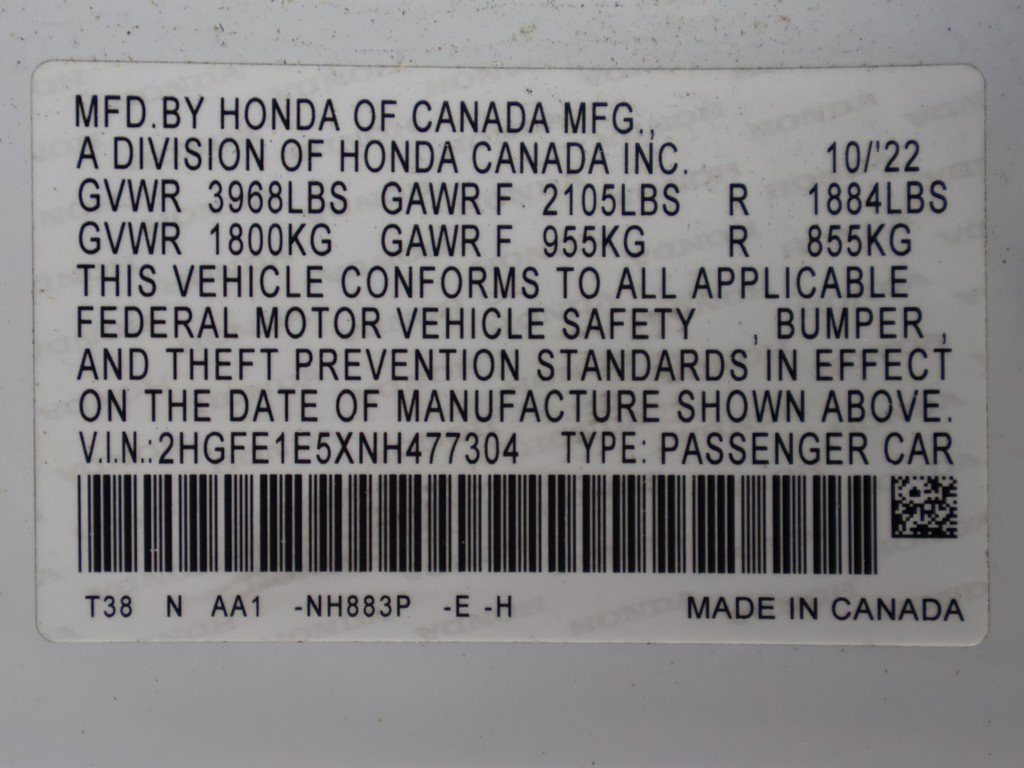 Used 2022 Honda Civic Si image 42