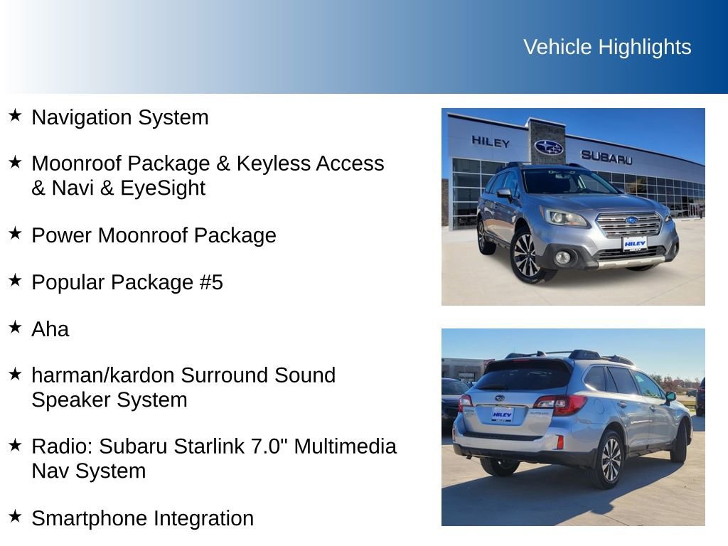 Used 2016 Subaru Outback 2.5i Limited image 5