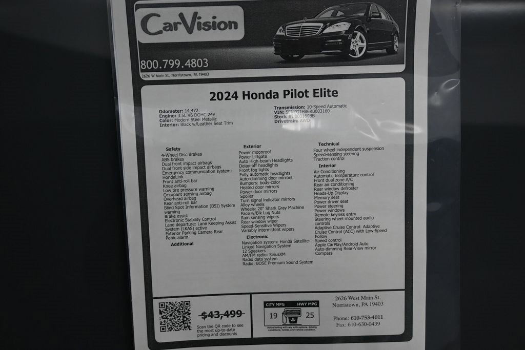 Used 2024 Honda Pilot Elite image 14