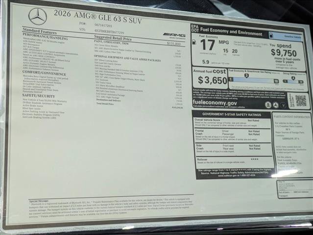 New 2026 Mercedes-Benz GLE 63 AMG S image 18