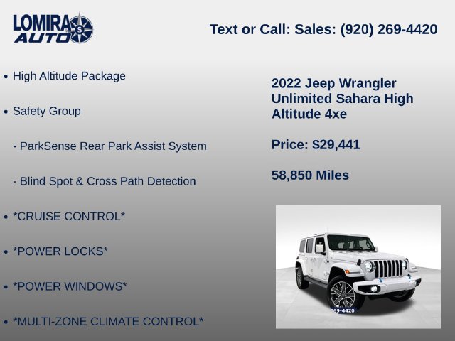 Used 2022 Jeep Wrangler Unlimited Sahara AWD/4WD image 27
