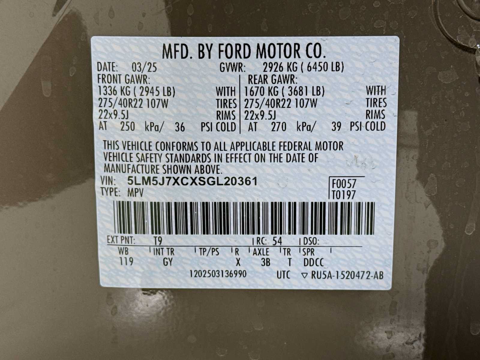 Used 2025 Lincoln Aviator Reserve w/ Equipment Group 201A AWD/4WD image 34