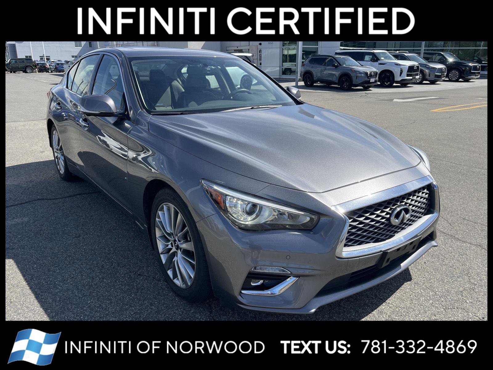 Certified 2023 INFINITI Q50 Luxe w/ Cargo Package image 1