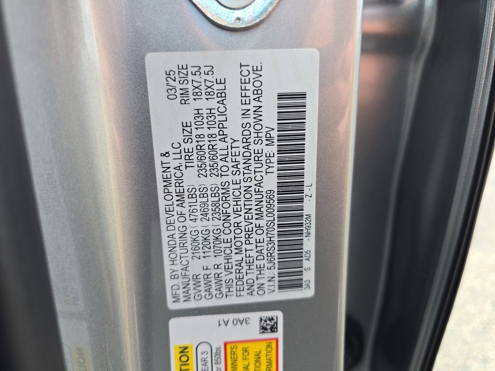 Certified 2025 Honda CR-V EX-L image 32