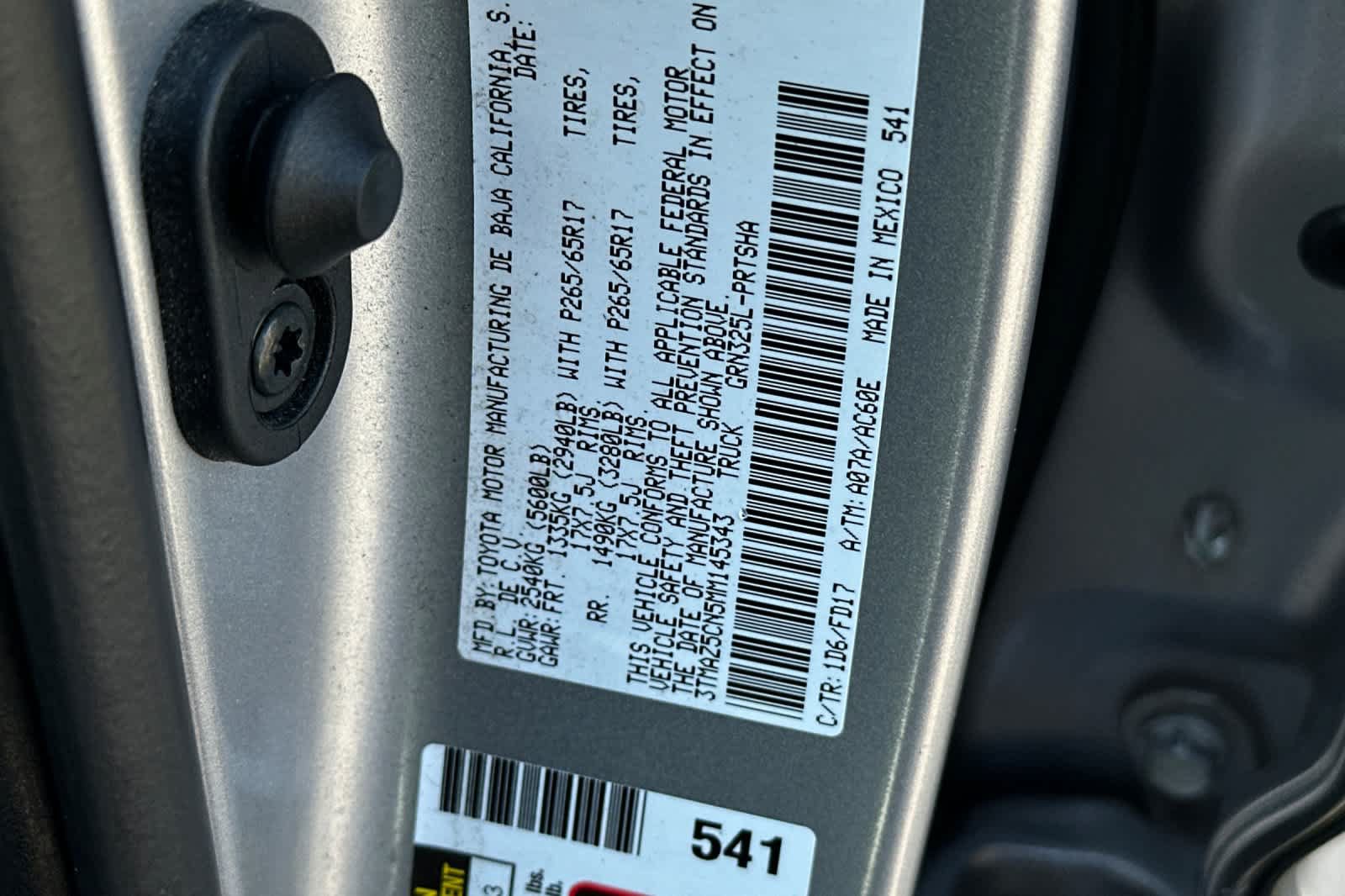 Used 2021 Toyota Tacoma TRD Sport w/ Technology Package RWD image 33