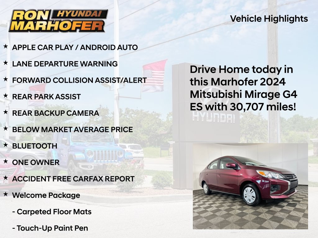 Used 2024 Mitsubishi Mirage G4 ES FWD image 13