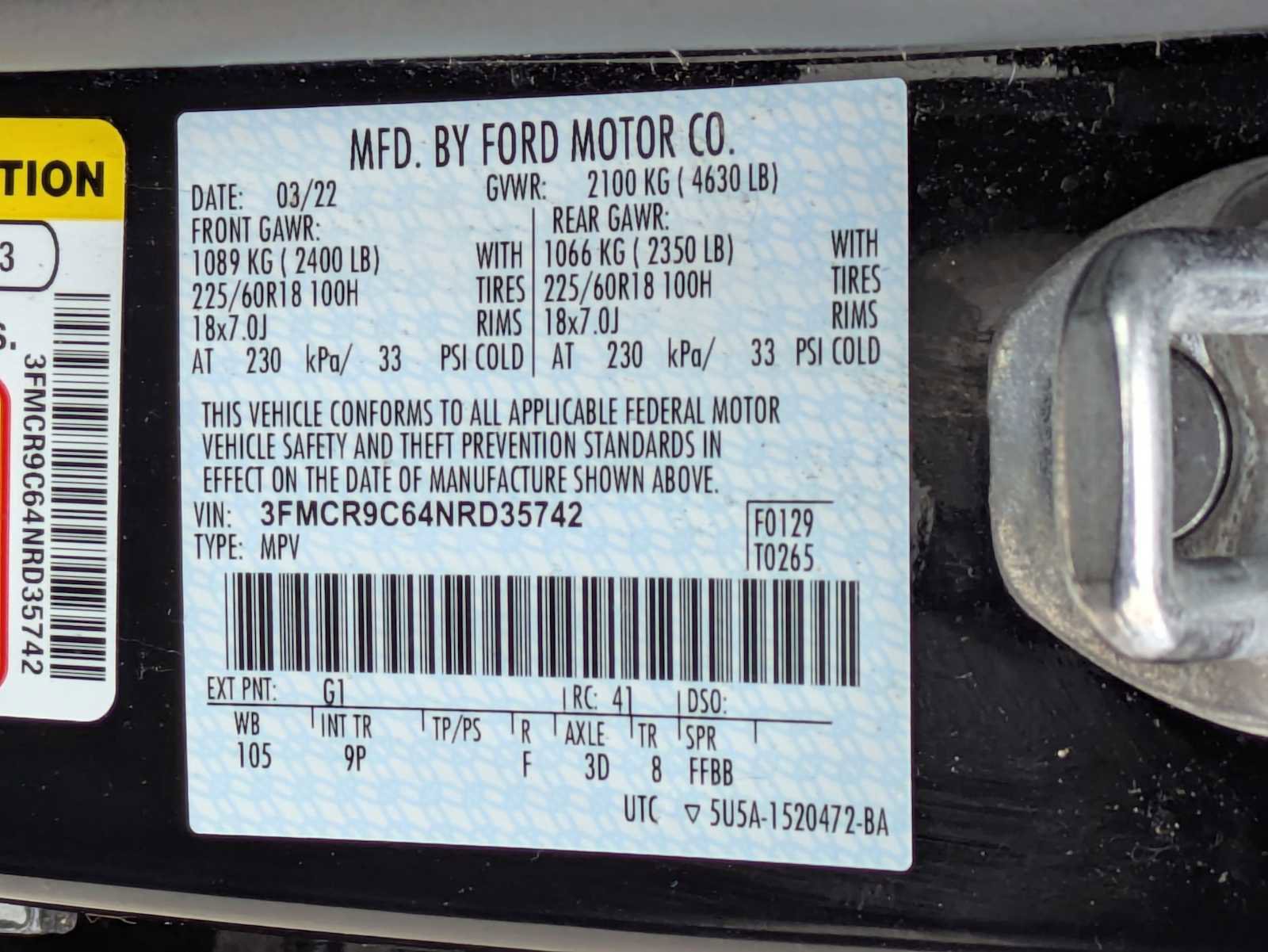 Used 2022 Ford Bronco Sport Outer Banks w/ Tech Package image 33