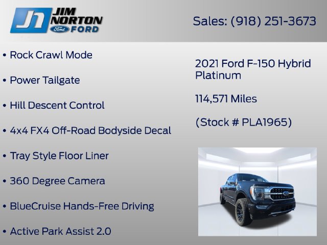 Used 2021 Ford F150 Platinum w/ Equipment Group 701A High AWD/4WD image 17
