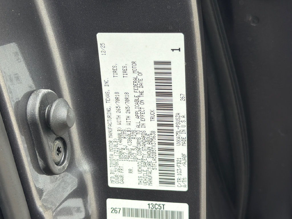 Used 2026 Toyota Tundra SR5 w/ SR5 Convenience Package AWD/4WD image 34