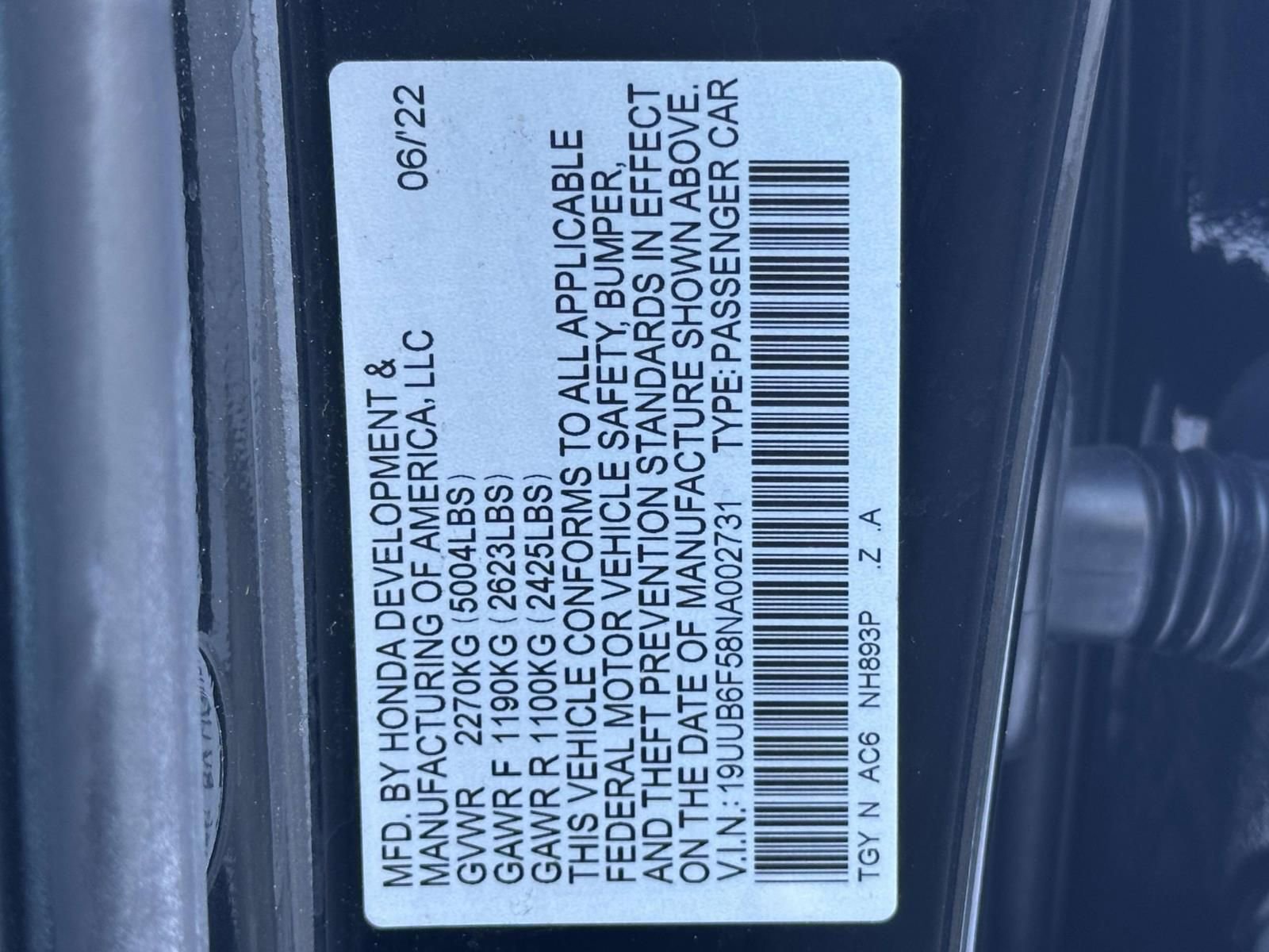 Certified 2022 Acura TLX SH-AWD w/ A-SPEC Pkg image 25