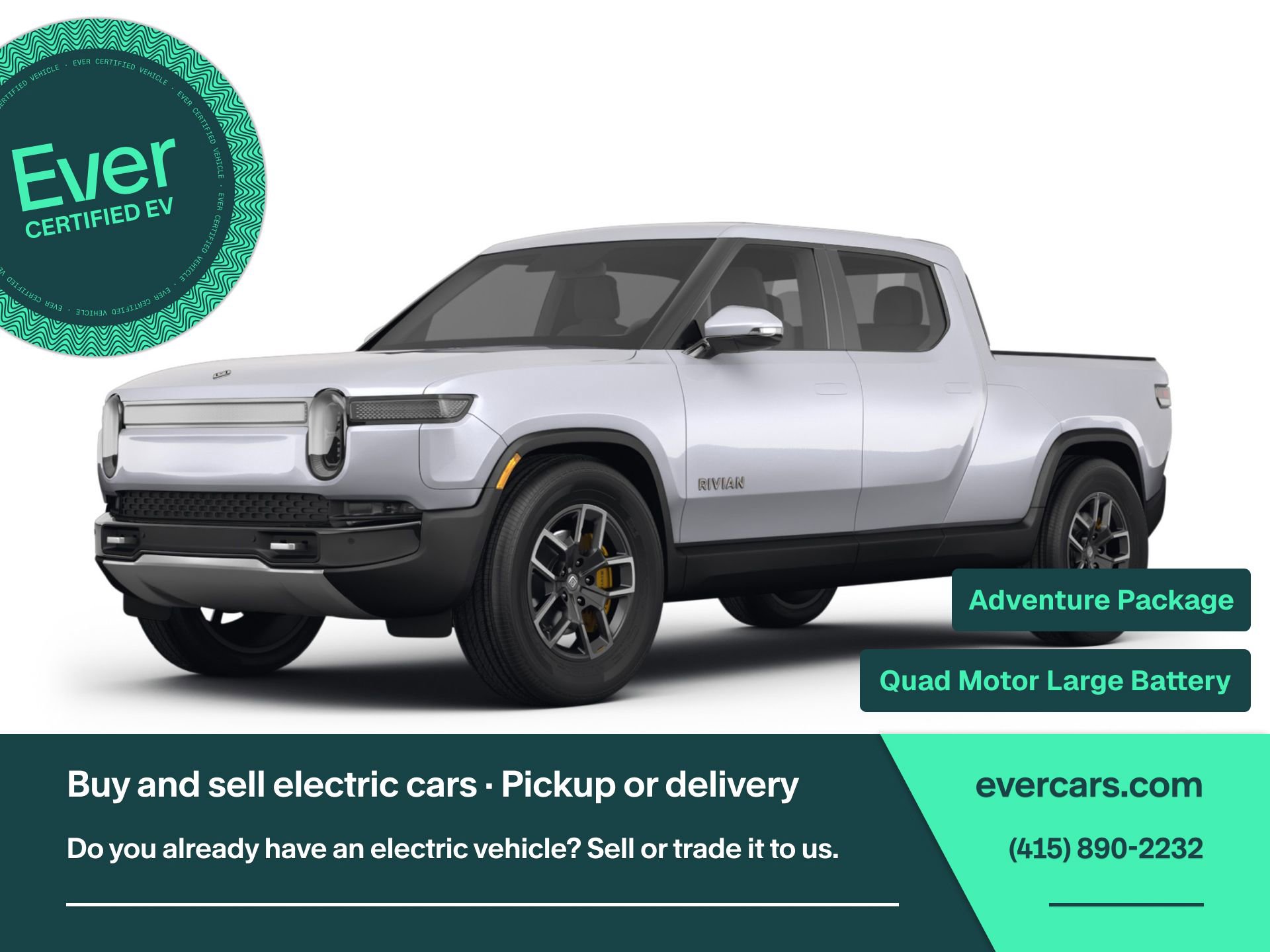 Used 2022 Rivian R1T Adventure AWD/4WD image 1