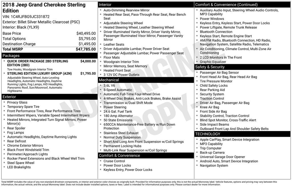 Used 2018 Jeep Grand Cherokee Limited image 45