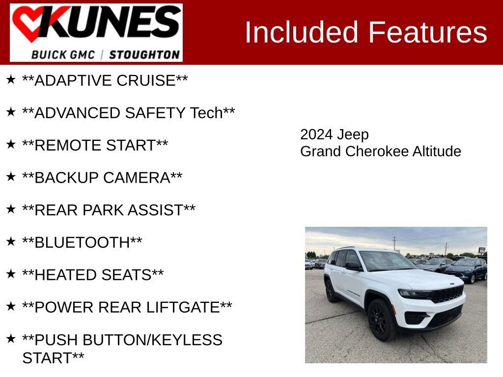 Used 2024 Jeep Grand Cherokee Altitude RWD image 2