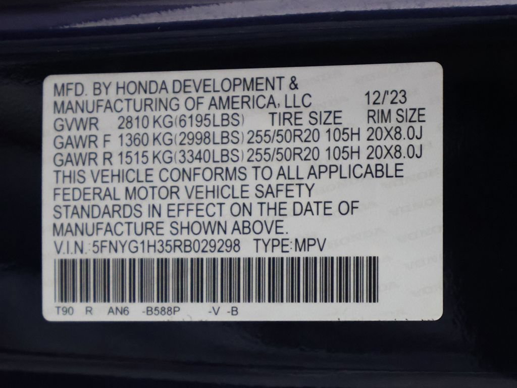 Certified 2024 Honda Pilot Sport image 53