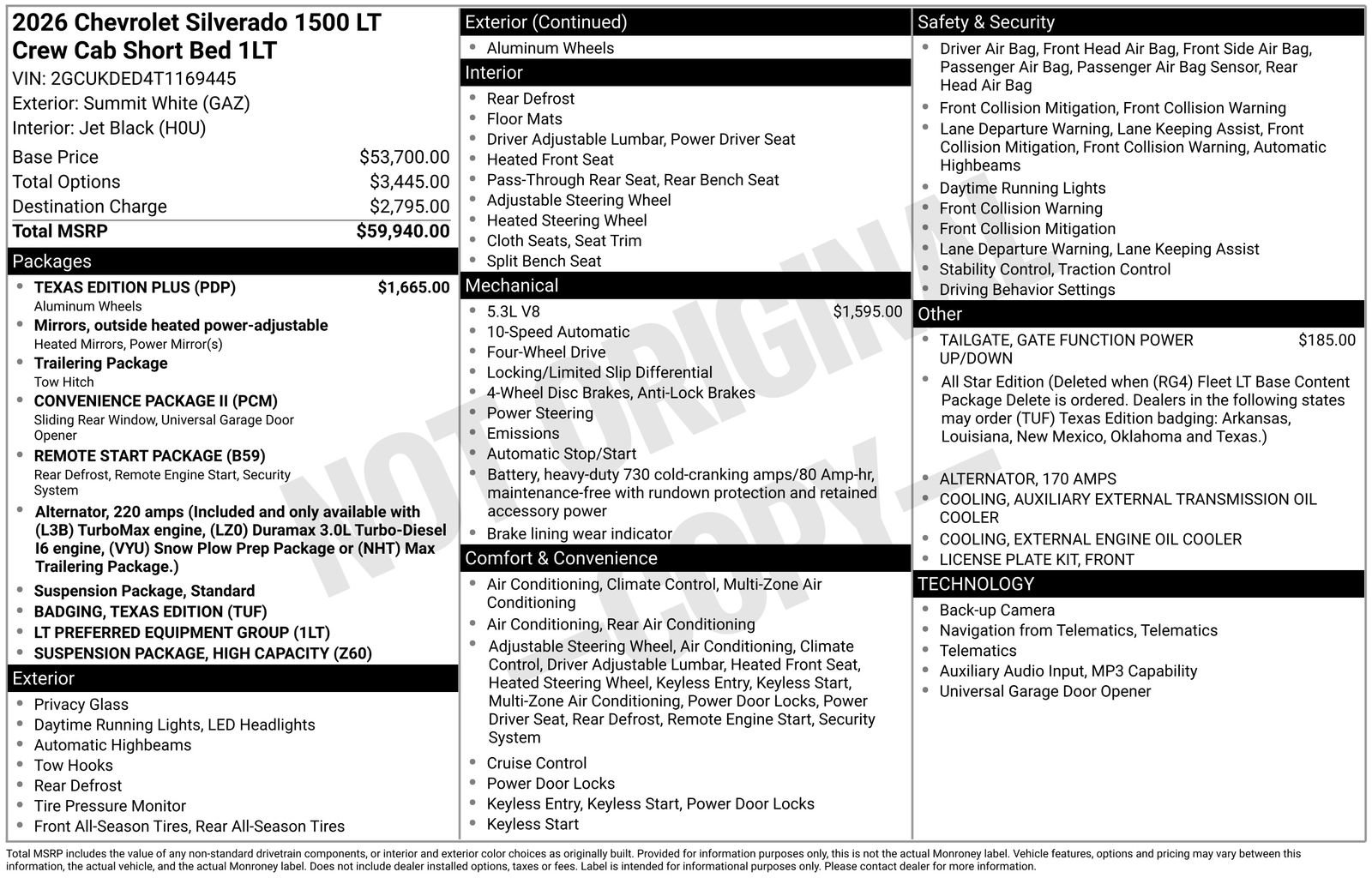 New 2026 Chevrolet Silverado 1500 LT w/ Texas Edition Plus AWD/4WD image 31