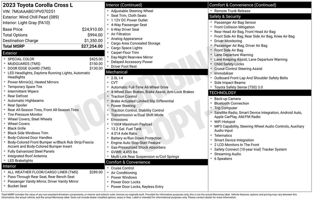 Certified 2023 Toyota Corolla Cross L AWD/4WD image 26
