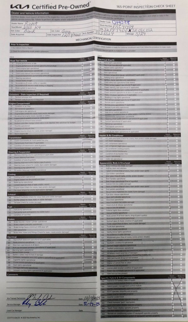 Used 2025 Kia K4 LX image 4