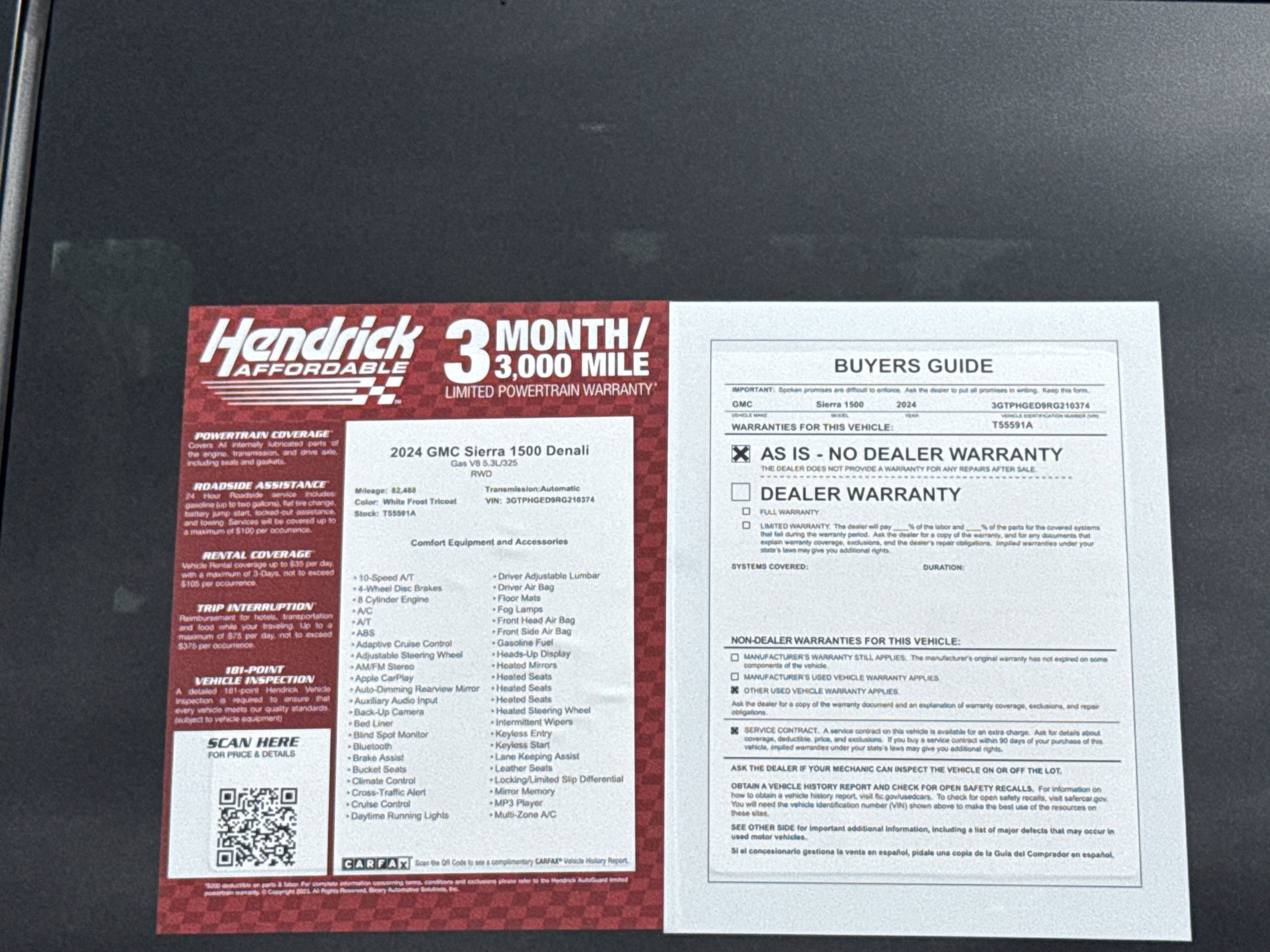 Used 2024 GMC Sierra 1500 Denali w/ Denali Reserve Package RWD image 36