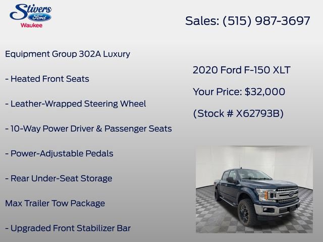 Used 2020 Ford F150 XLT w/ Equipment Group 302A Luxury AWD/4WD image 16