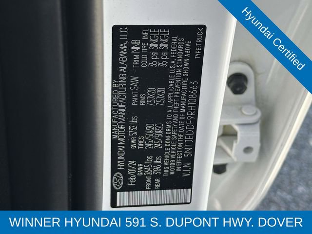 Certified 2024 Hyundai Santa Cruz Limited image 27