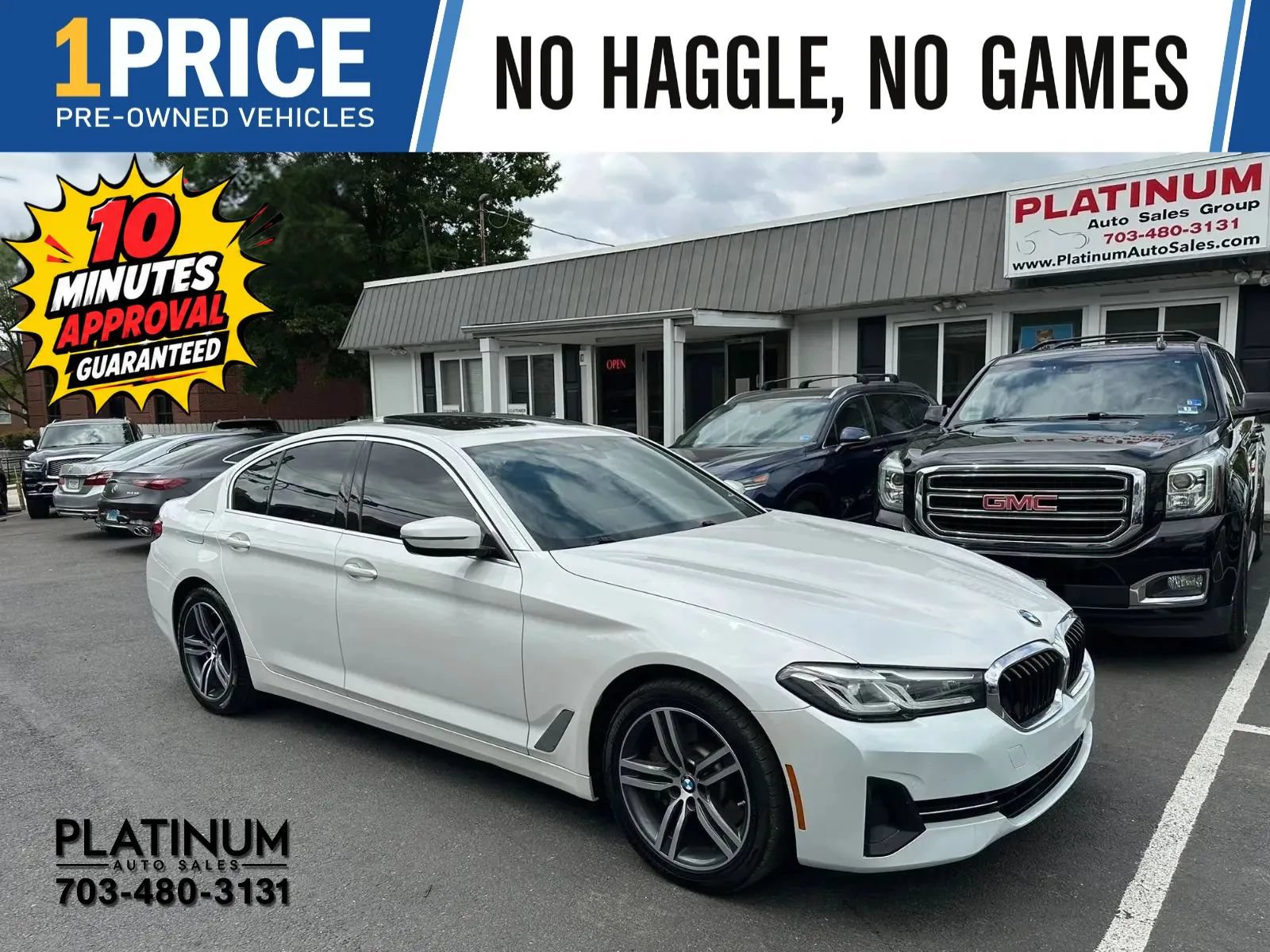 Used 2021 BMW 530i xDrive w/ Convenience Package AWD/4WD image 1