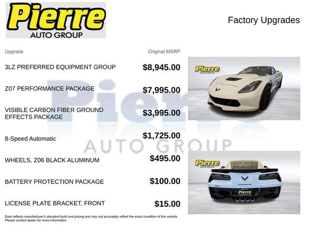 Used 2016 Chevrolet Corvette Z06 w/ 3LZ Preferred Equipment Group RWD image 13