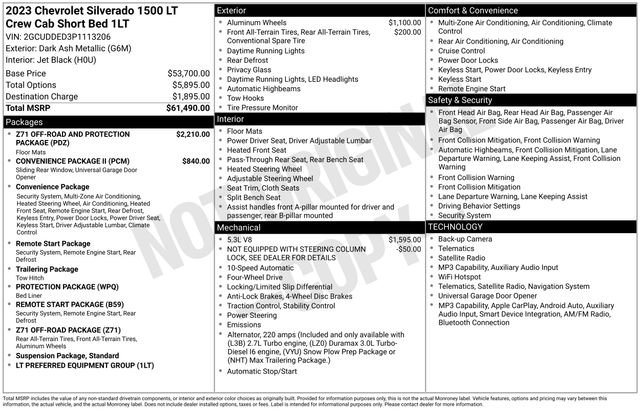 Used 2023 Chevrolet Silverado 1500 LT AWD/4WD image 39