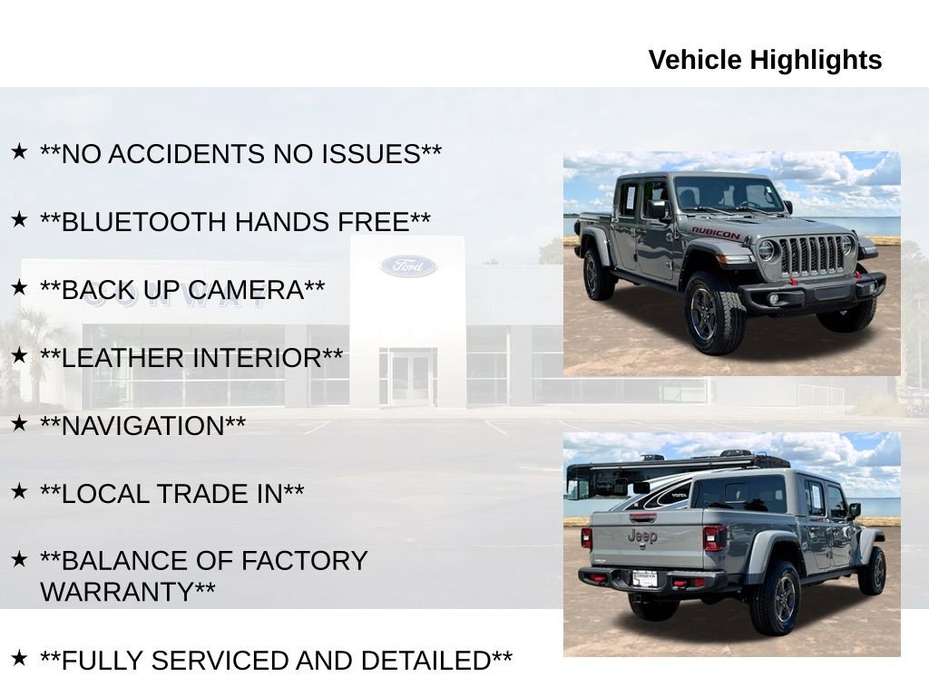 Used 2022 Jeep Gladiator Rubicon w/ LED Lighting Group AWD/4WD image 6