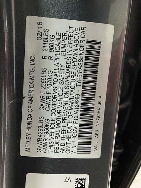 Used 2018 Honda Accord LX image 10