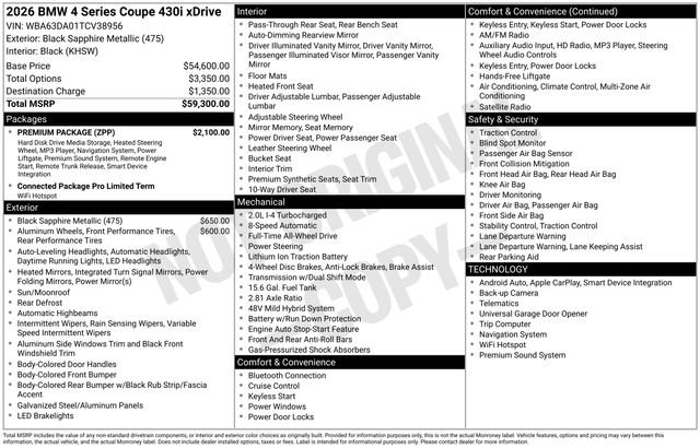Used 2026 BMW 430i xDrive Coupe w/ Premium Package image 37