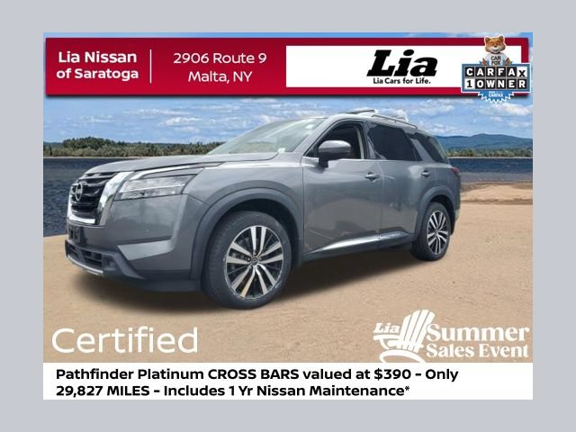 Certified 2023 Nissan Pathfinder Platinum w/ Cargo Package AWD/4WD image 1