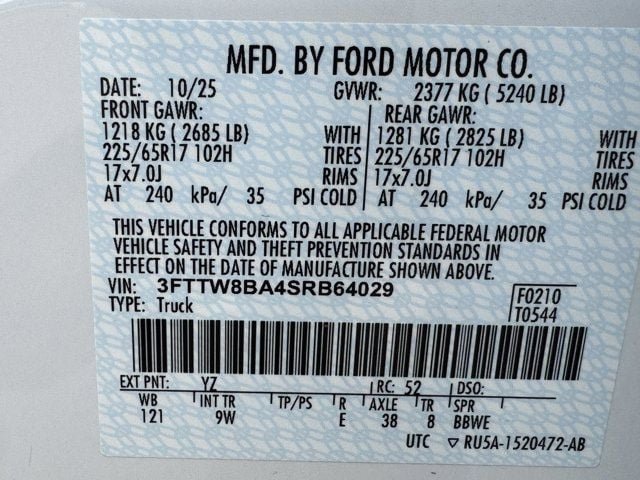 Certified 2025 Ford Maverick XL w/ Equipment Group 102A AWD/4WD image 35