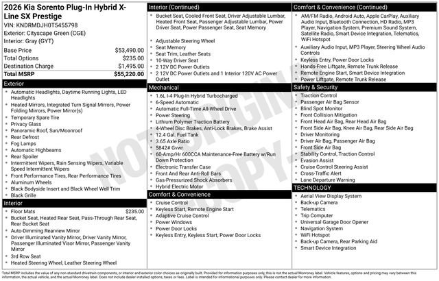 New 2026 Kia Sorento SX Prestige image 5