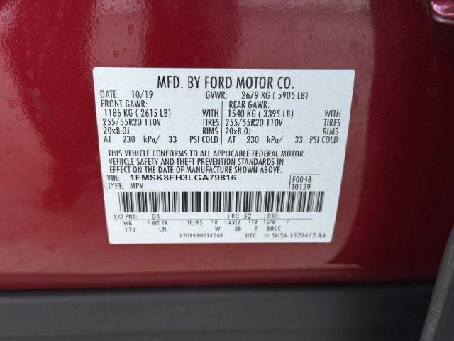 Used 2020 Ford Explorer Limited AWD/4WD image 36