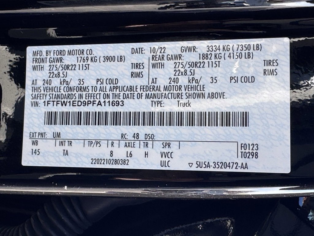 Used 2023 Ford F150 Limited image 53