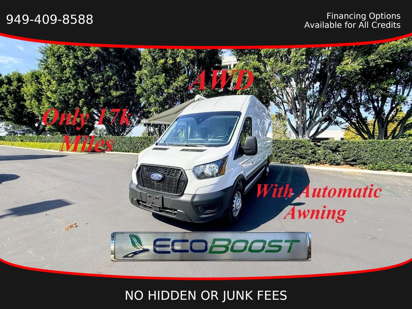 Used 2022 Ford Transit 350 148 High Roof Extended AWD w/ Load Area Protection Package