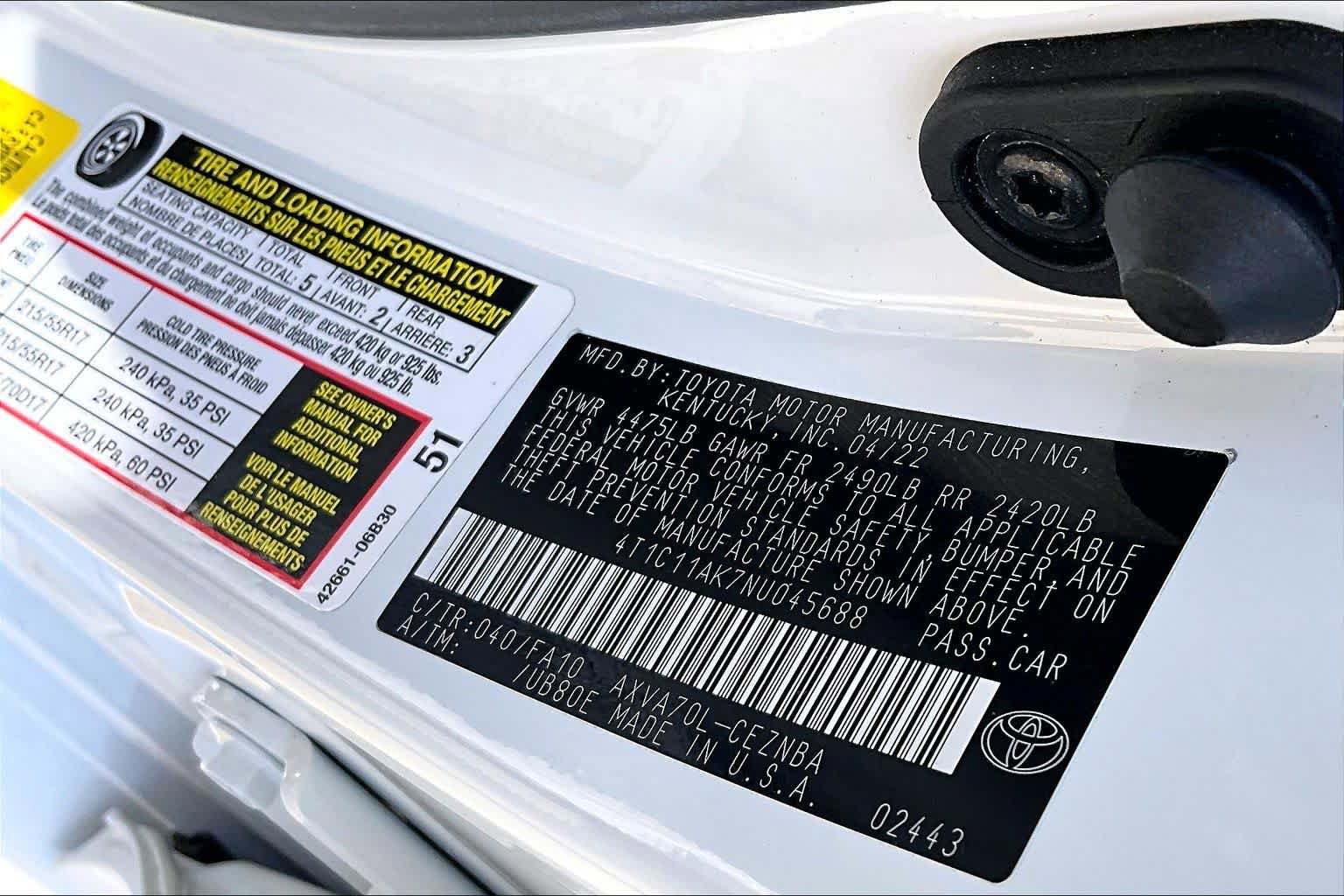 Used 2022 Toyota Camry LE FWD image 34