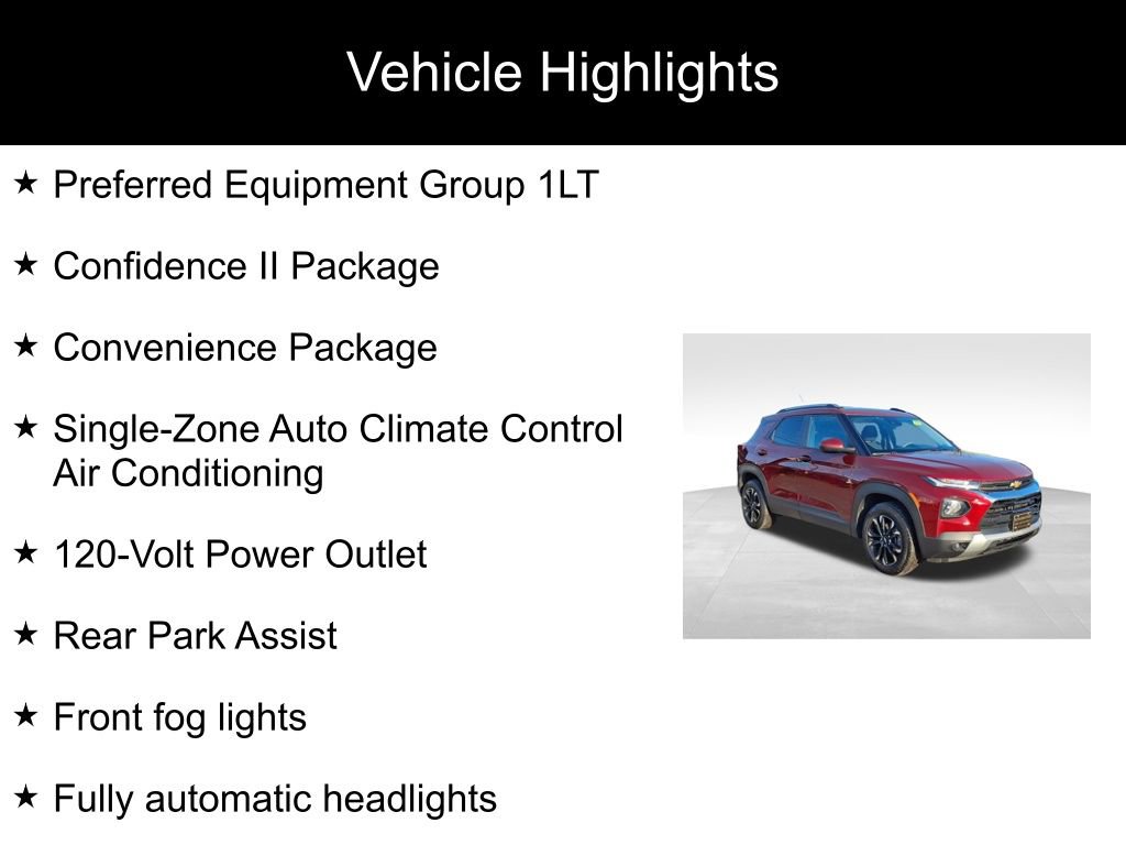 Used 2023 Chevrolet TrailBlazer LT w/ Convenience Package image 2