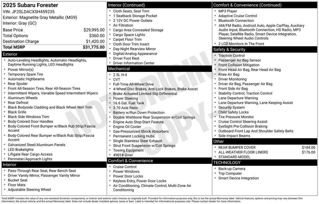 Certified 2025 Subaru Forester image 28