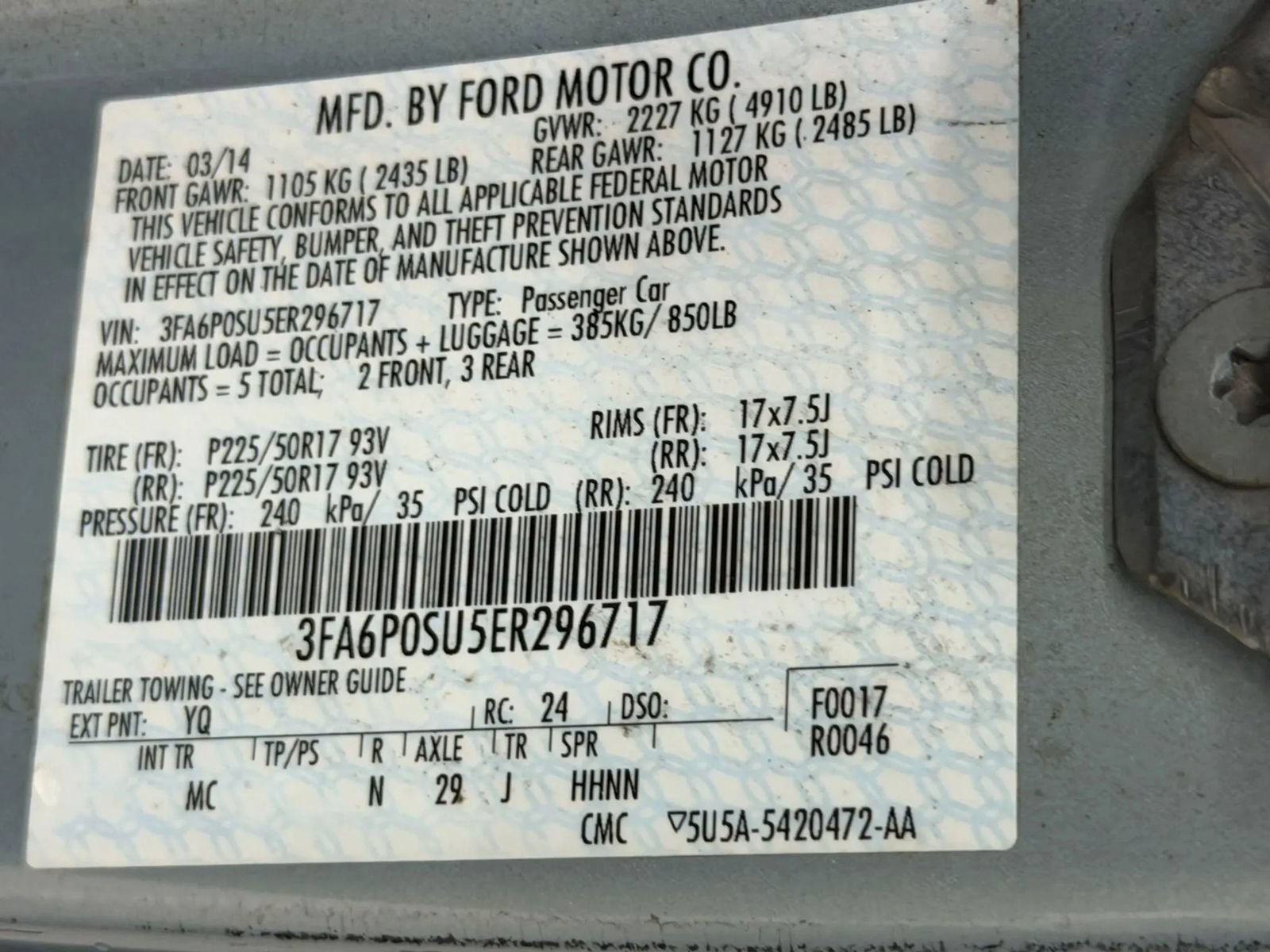 Used 2014 Ford Fusion Energi Titanium w/ Driver Assist Package FWD image 33